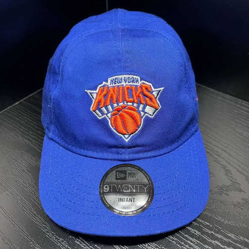 New Era New York Knicks Infant 9TWENTY Stretch Fit Hat Blue NBA Cap 2022